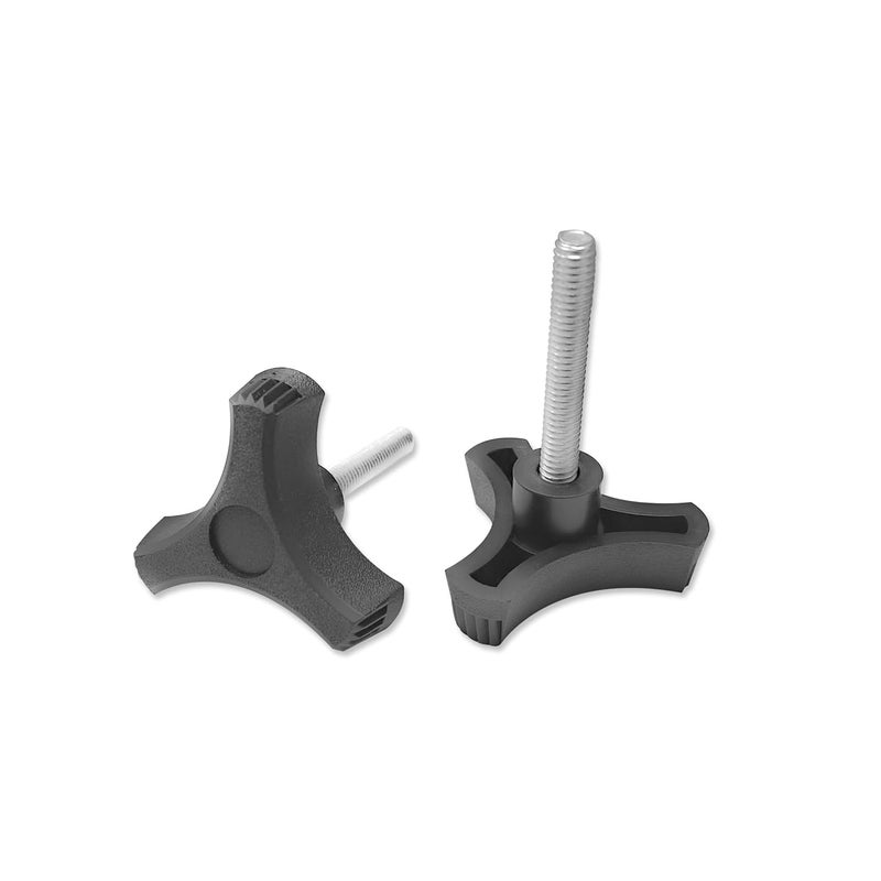 BYSOL 1/4 20 Male Thread Wing Nut Knob 2 inch Diameter with 2 inch Long Threaded Post for Lawn Mower, Woodworking Tools & Jigs, Clamps Umbrella Base, 10PCS Wing Nut Knob - Image 3